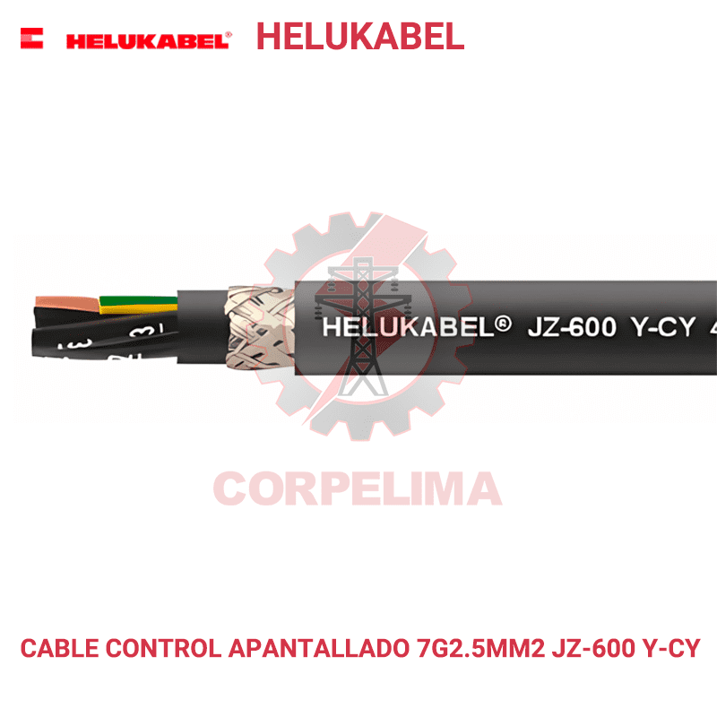 Cable Control con blindaje 7G2.5MM2 JZ-600 Y-CY