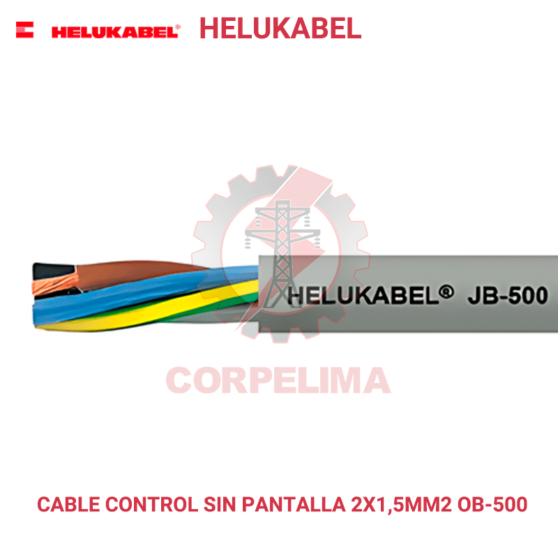 Cable Control sin blindaje 2X1,5MM2 OB-500