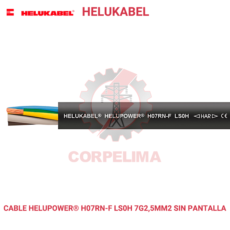 Cable sin pantalla HELUPOWER® H07RN-F LS0H