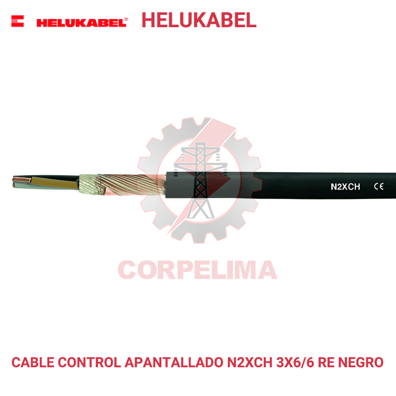 Cable Control blindado N2XCH 3X6/6 re