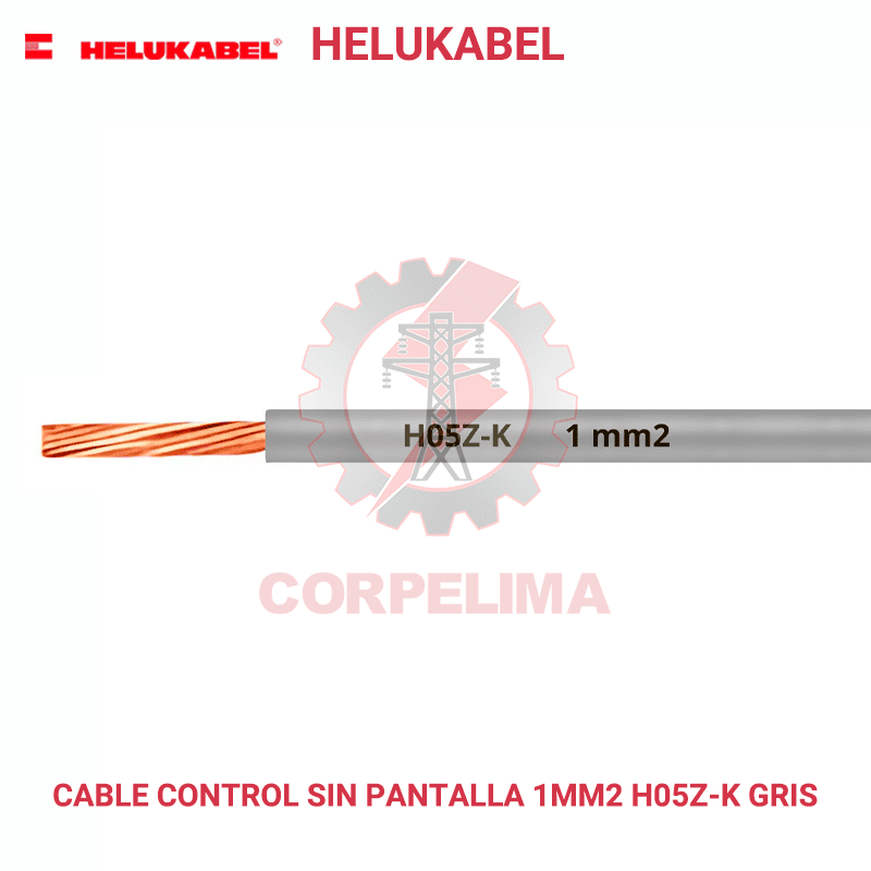 Cable control sin blindaje H05Z-K