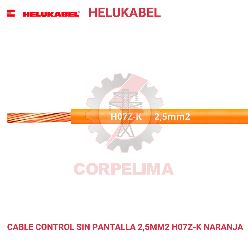 Cable control sin blindaje H07Z-K