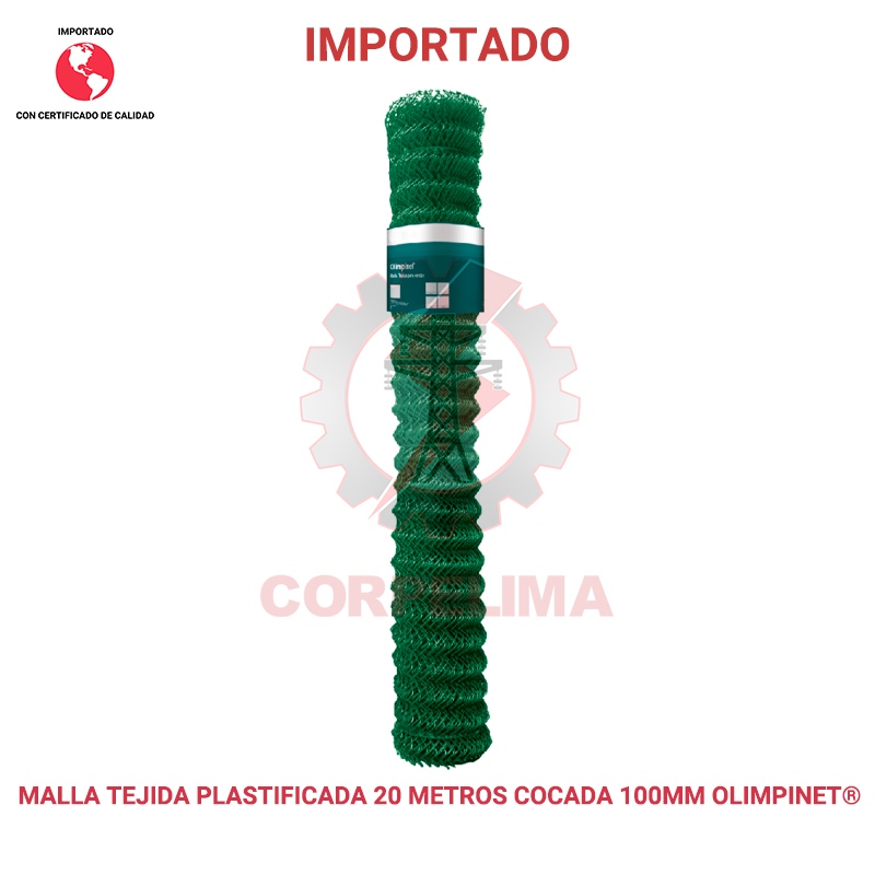 Malla plástica tejida para Cerco 20 Metros OLIMPINET