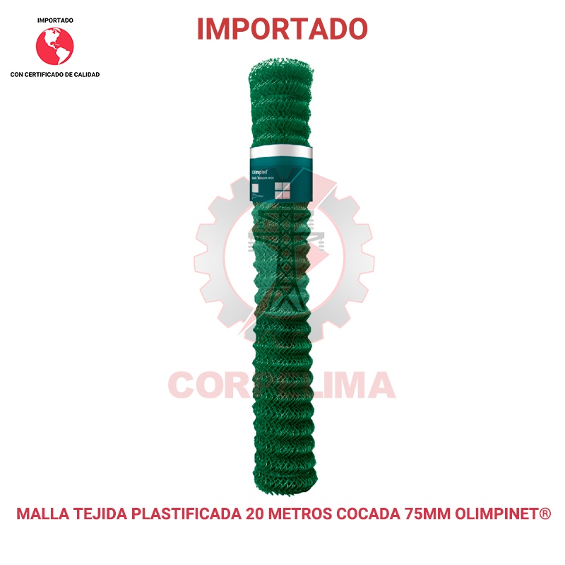 Malla plástica tejida para Cerco 20 Metros OLIMPINET