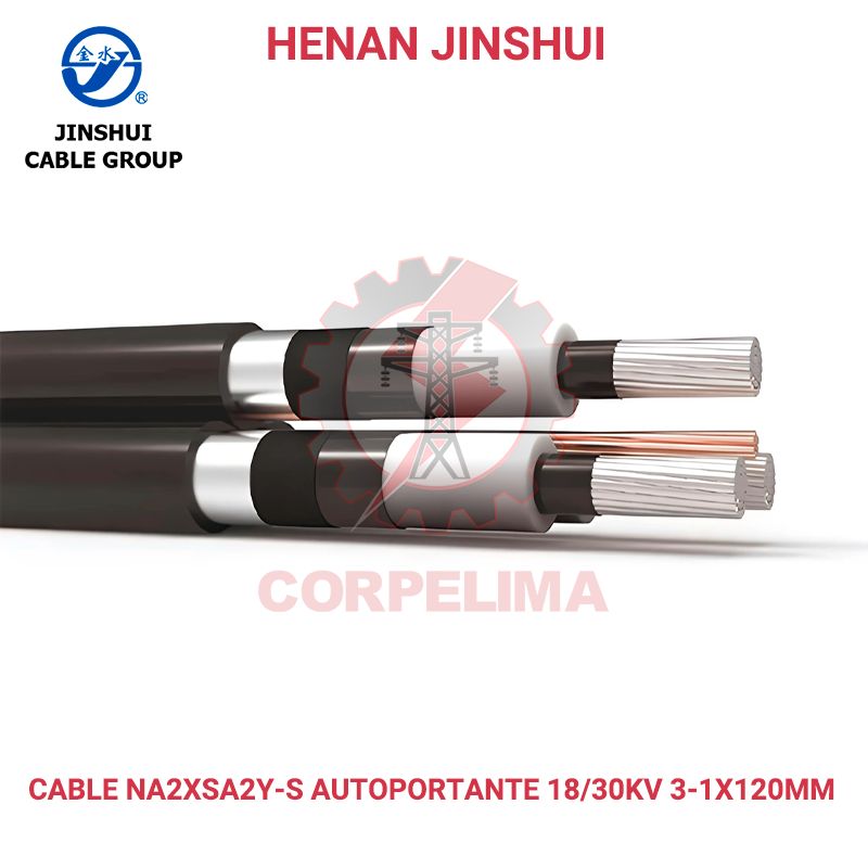 CABLE DE ALUMINIO MEDIA TENSIÓN NA2XSA2Y-S 18/30KV