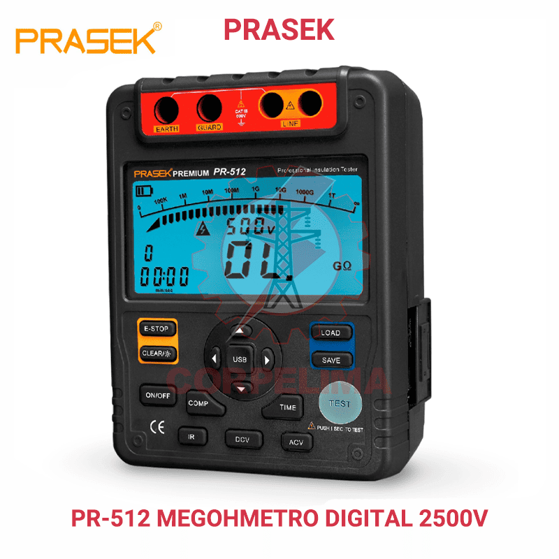 MEGOHMETRO DIGITAL PR-512