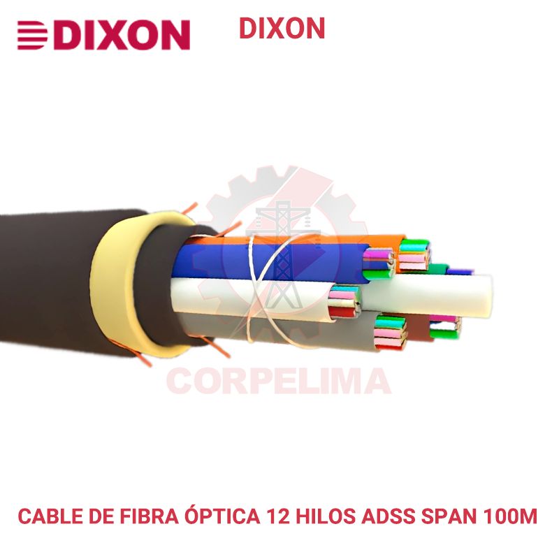 FIBRA ÓPTICA ADSS DE 12 HILOS