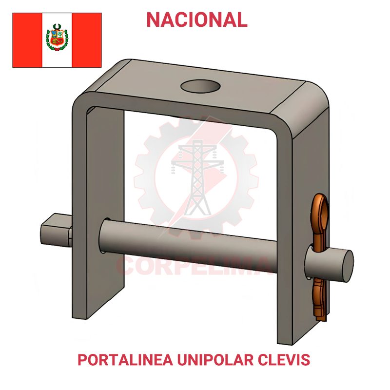 PORTALINEA UNIPOLAR TIPO CLEVIS PARA FIBRA ÓPTICA