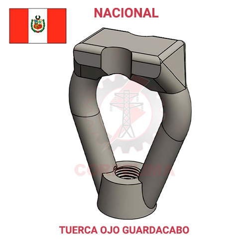 TUERCA OJO TIPO GUARDACABO DE F°G°