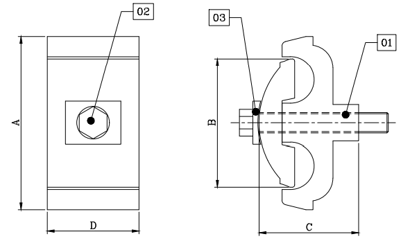 conector via doble al 16-50mm2