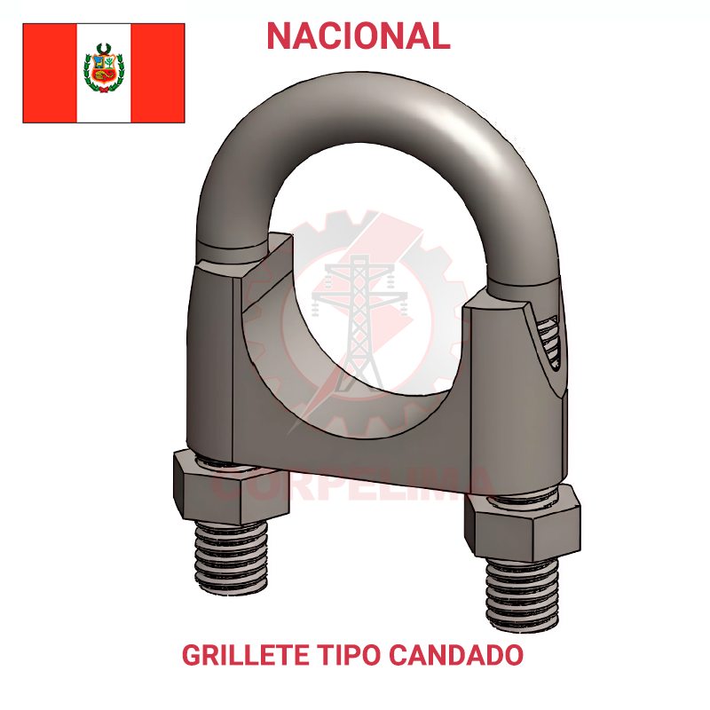 Grillete tipo candado de F°G°