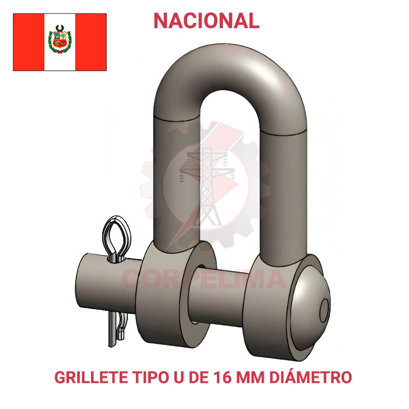 GRILLETE RECTO DE 05/8" F°G°