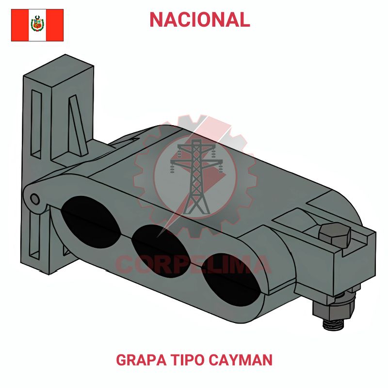 GRAPA DE SUSPENSIÓN TIPO CAYMAN PARA 3 CONDUCTORES