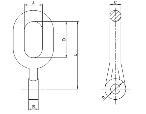 Grapa Pasante ADSS 10 a 12.7 mm