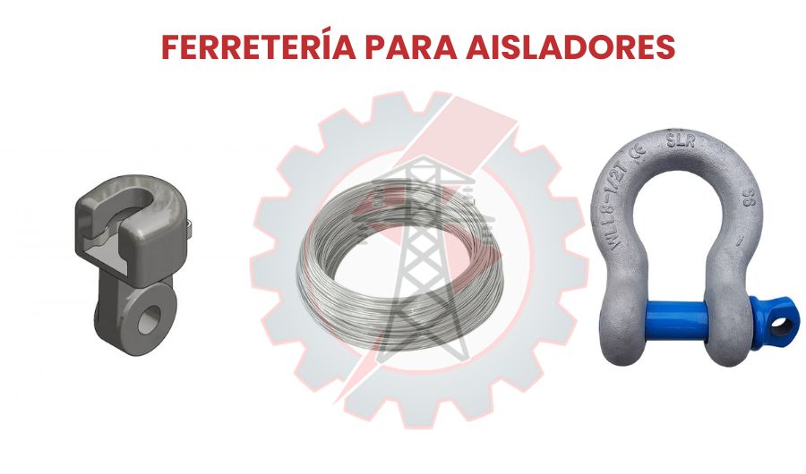 Ferretería para aisladores eléctricos