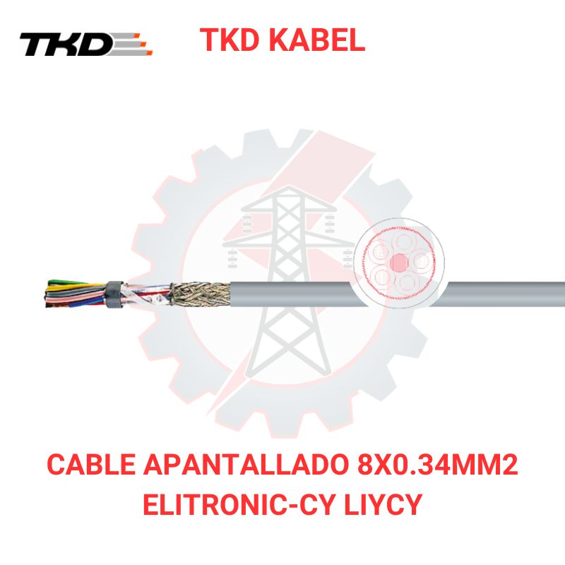 Cable Apantallado 8x0.34mm2 ELITRONIC-CY LIYCY