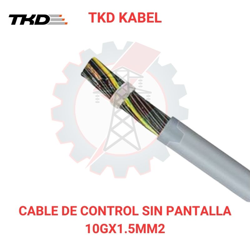 Cable de control sin pantalla 10Gx1.5mm2 OPVC-JZ TKD KABEL 300/500V