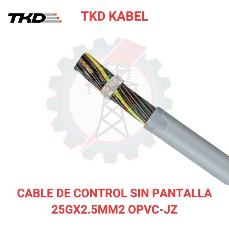 Cable de control sin pantalla 25Gx2.5mm2 OPVC-JZ TKD KABEL